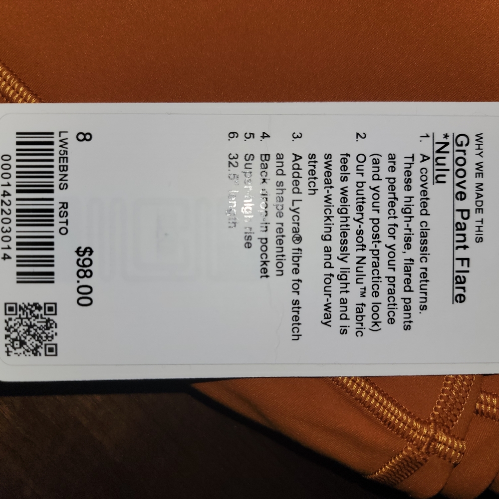 Lululemon Athletica Rust Flare Leggings - Picture 6 of 9